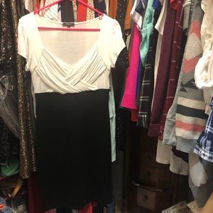 Black & White Mid-Length Dress
